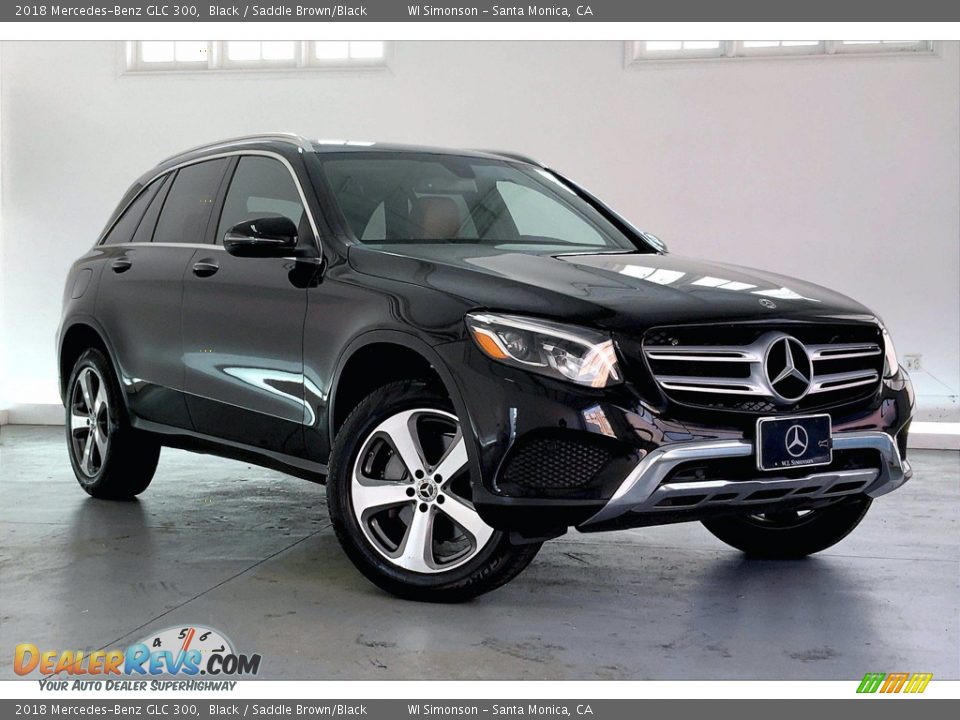 2018 Mercedes-Benz GLC 300 Black / Saddle Brown/Black Photo #34