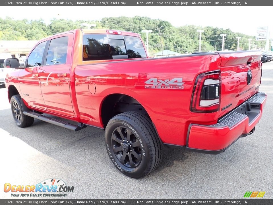 2020 Ram 2500 Big Horn Crew Cab 4x4 Flame Red / Black/Diesel Gray Photo #3