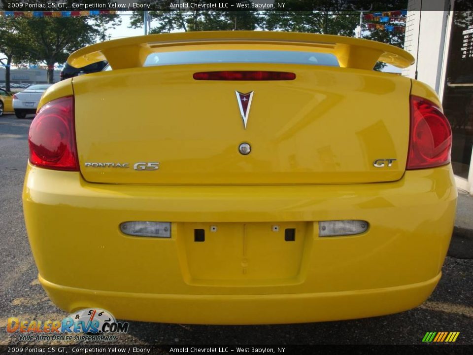 2009 Pontiac G5 GT Competition Yellow / Ebony Photo #5