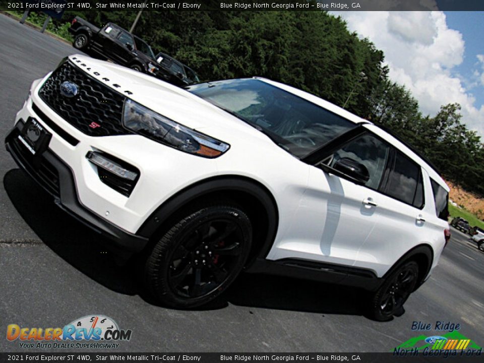 2021 Ford Explorer ST 4WD Star White Metallic Tri-Coat / Ebony Photo #26