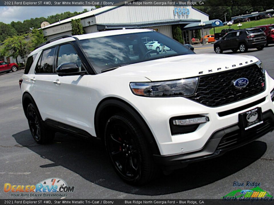 2021 Ford Explorer ST 4WD Star White Metallic Tri-Coat / Ebony Photo #27