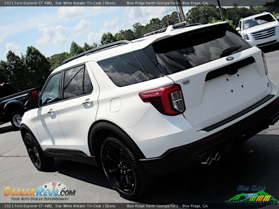 2021 Ford Explorer ST 4WD Star White Metallic Tri-Coat / Ebony Photo #29