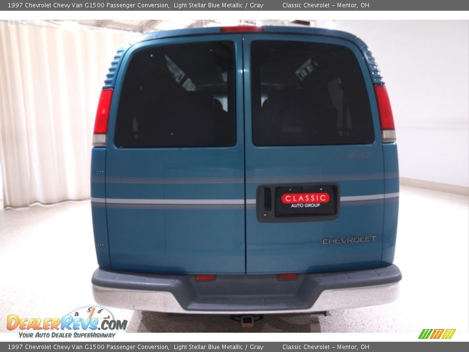 1997 Chevrolet Chevy Van G1500 Passenger Conversion Light Stellar Blue Metallic / Gray Photo #20