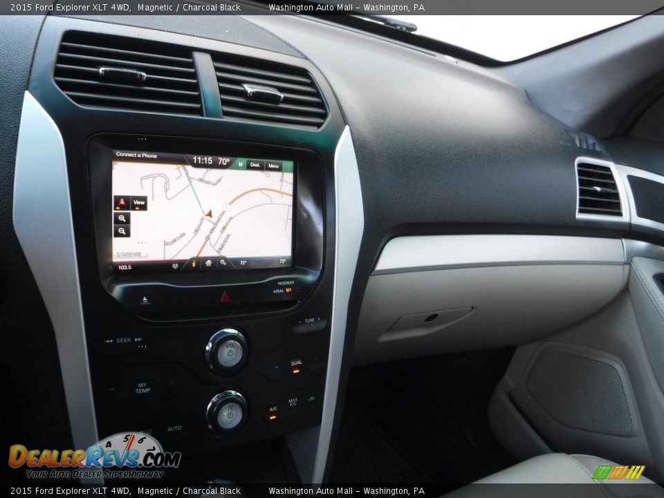 2015 Ford Explorer XLT 4WD Magnetic / Charcoal Black Photo #4