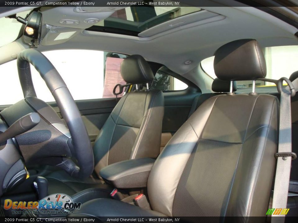 2009 Pontiac G5 GT Competition Yellow / Ebony Photo #9