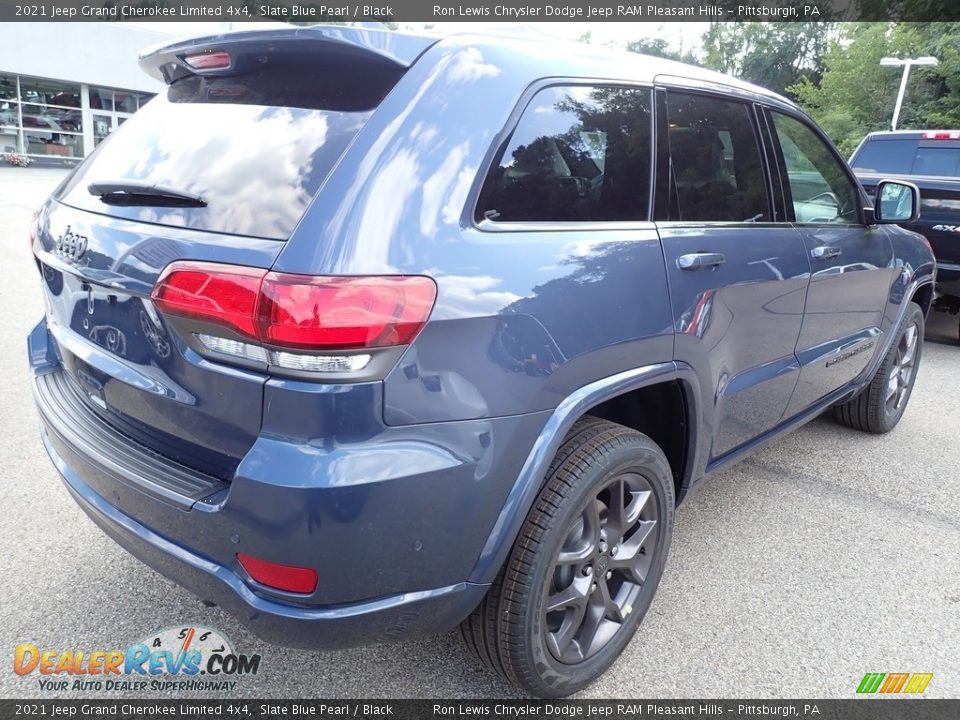 2021 Jeep Grand Cherokee Limited 4x4 Slate Blue Pearl / Black Photo #6