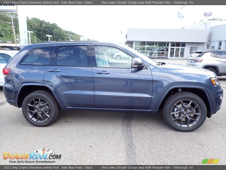 2021 Jeep Grand Cherokee Limited 4x4 Slate Blue Pearl / Black Photo #7