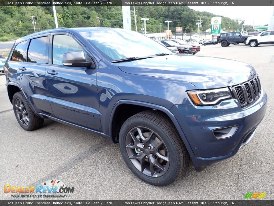 2021 Jeep Grand Cherokee Limited 4x4 Slate Blue Pearl / Black Photo #8