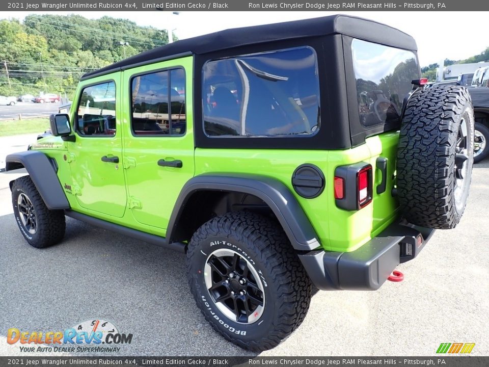 2021 Jeep Wrangler Unlimited Rubicon 4x4 Limited Edition Gecko / Black Photo #3