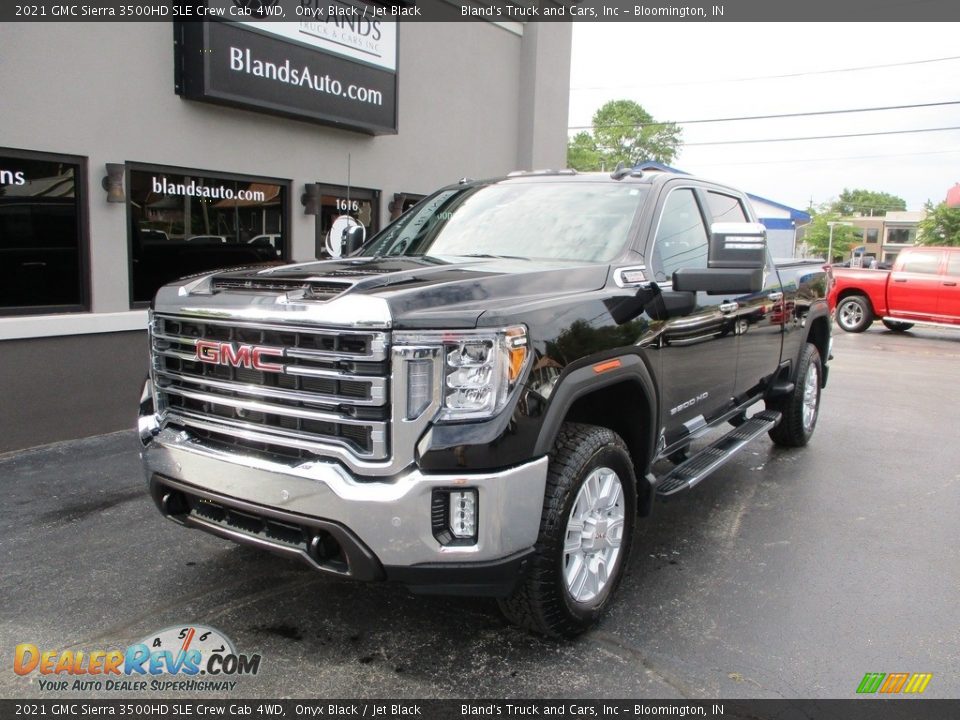 2021 GMC Sierra 3500HD SLE Crew Cab 4WD Onyx Black / Jet Black Photo #2