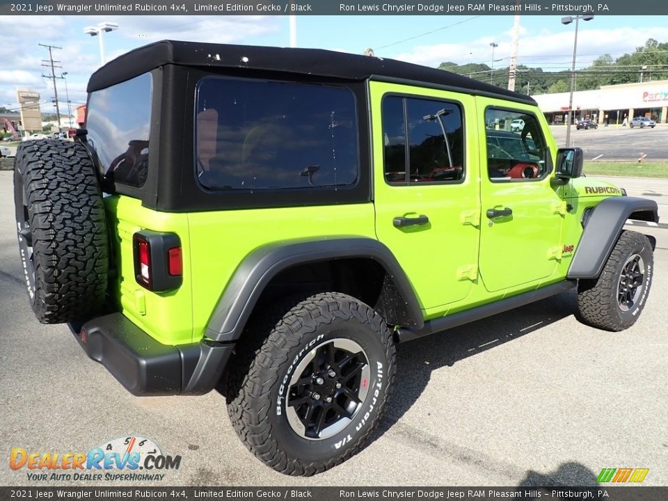2021 Jeep Wrangler Unlimited Rubicon 4x4 Limited Edition Gecko / Black Photo #6