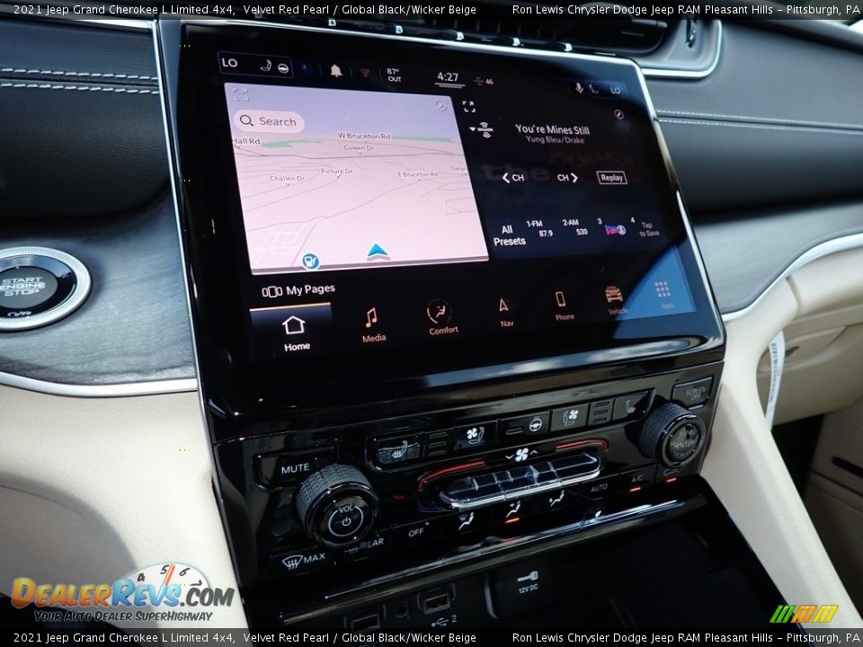 2021 Jeep Grand Cherokee L Limited 4x4 Velvet Red Pearl / Global Black/Wicker Beige Photo #20