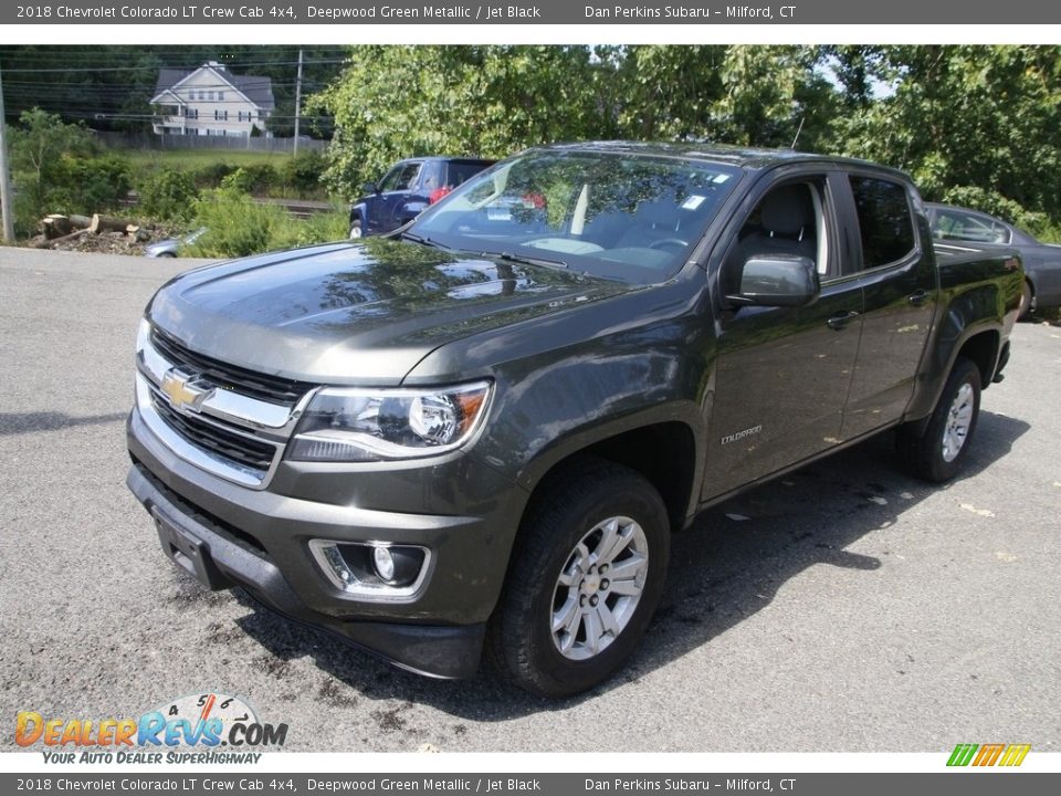 2018 Chevrolet Colorado LT Crew Cab 4x4 Deepwood Green Metallic / Jet Black Photo #1