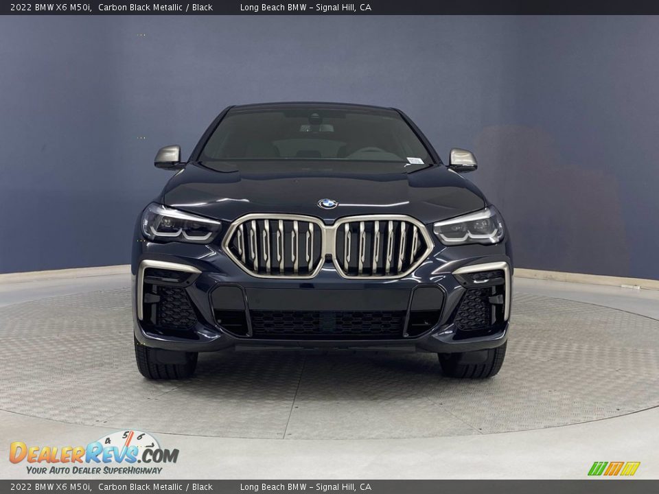 2022 BMW X6 M50i Carbon Black Metallic / Black Photo #2