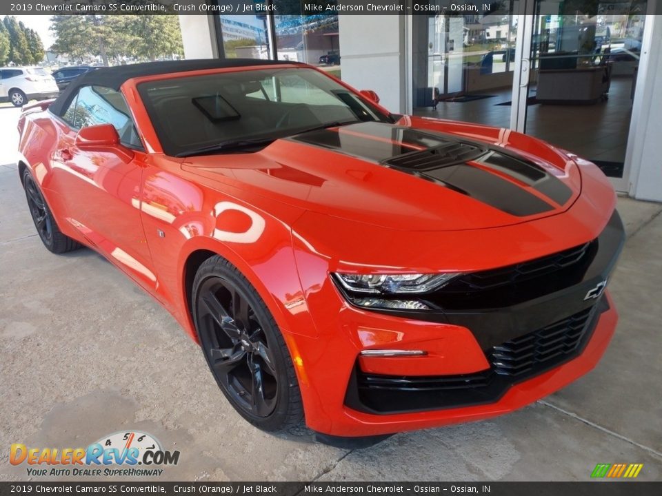 2019 Chevrolet Camaro SS Convertible Crush (Orange) / Jet Black Photo #2