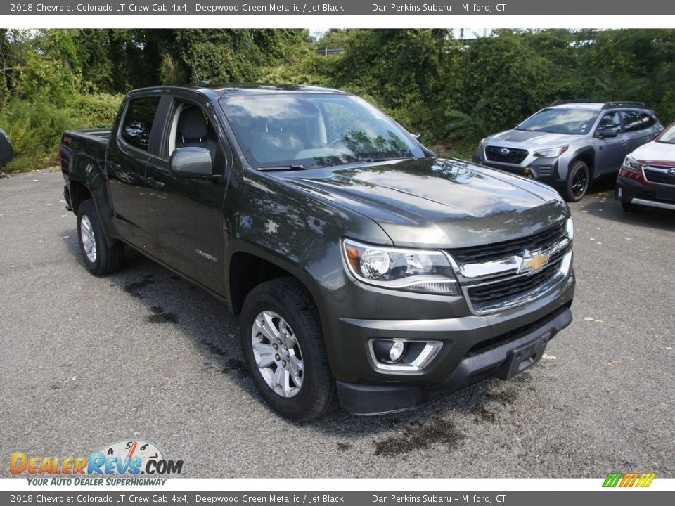 2018 Chevrolet Colorado LT Crew Cab 4x4 Deepwood Green Metallic / Jet Black Photo #3