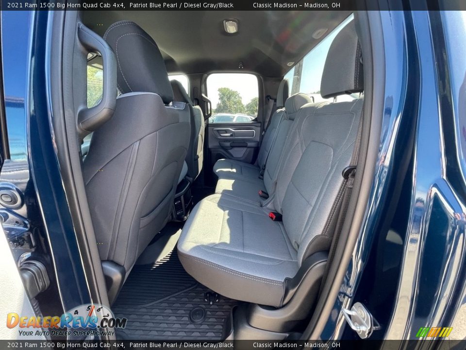 2021 Ram 1500 Big Horn Quad Cab 4x4 Patriot Blue Pearl / Diesel Gray/Black Photo #3