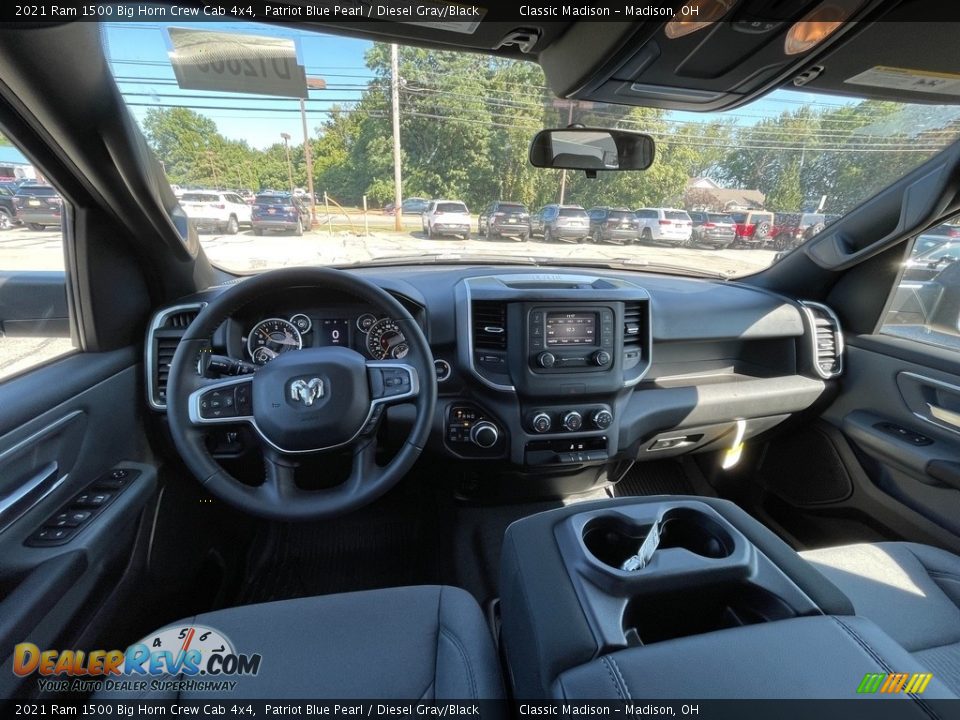 2021 Ram 1500 Big Horn Crew Cab 4x4 Patriot Blue Pearl / Diesel Gray/Black Photo #4