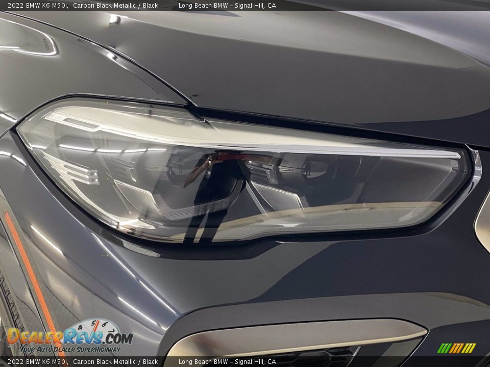 2022 BMW X6 M50i Carbon Black Metallic / Black Photo #4