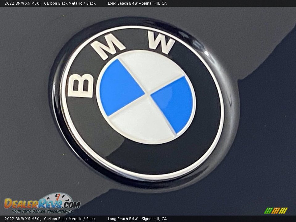 2022 BMW X6 M50i Carbon Black Metallic / Black Photo #5