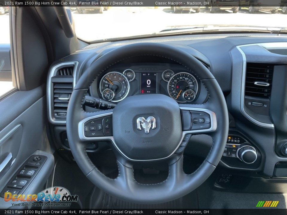 2021 Ram 1500 Big Horn Crew Cab 4x4 Patriot Blue Pearl / Diesel Gray/Black Photo #5