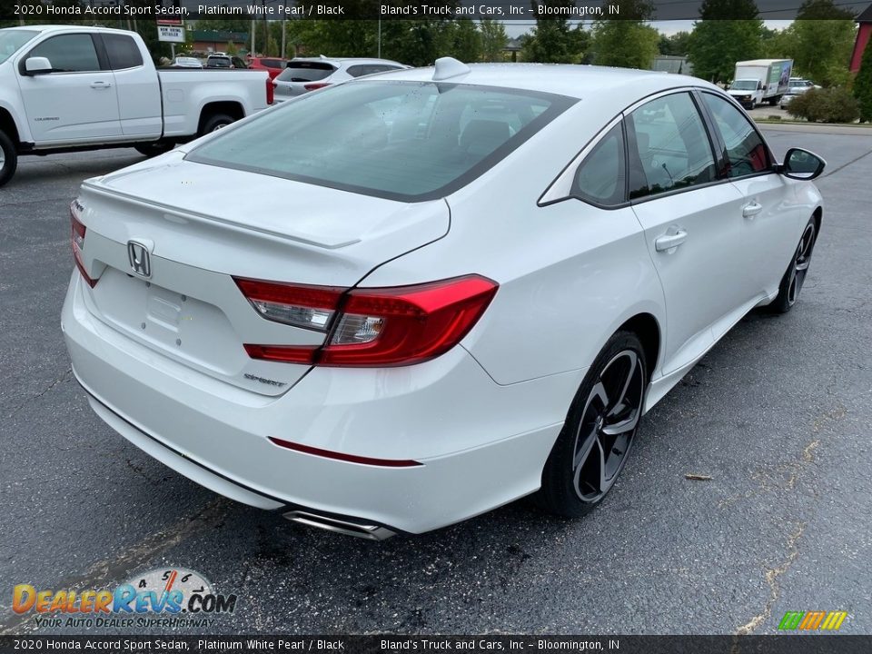 2020 Honda Accord Sport Sedan Platinum White Pearl / Black Photo #6