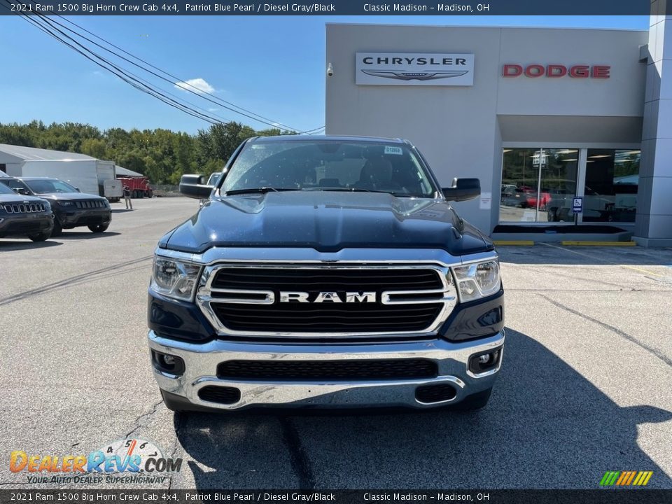 2021 Ram 1500 Big Horn Crew Cab 4x4 Patriot Blue Pearl / Diesel Gray/Black Photo #7