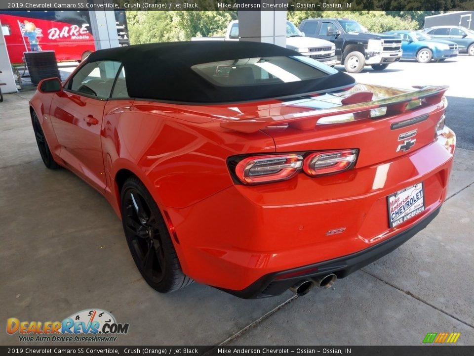 2019 Chevrolet Camaro SS Convertible Crush (Orange) / Jet Black Photo #7