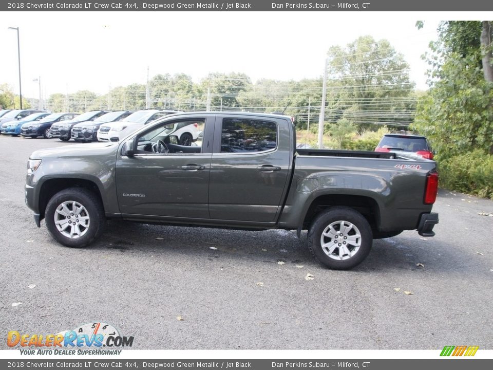 2018 Chevrolet Colorado LT Crew Cab 4x4 Deepwood Green Metallic / Jet Black Photo #8