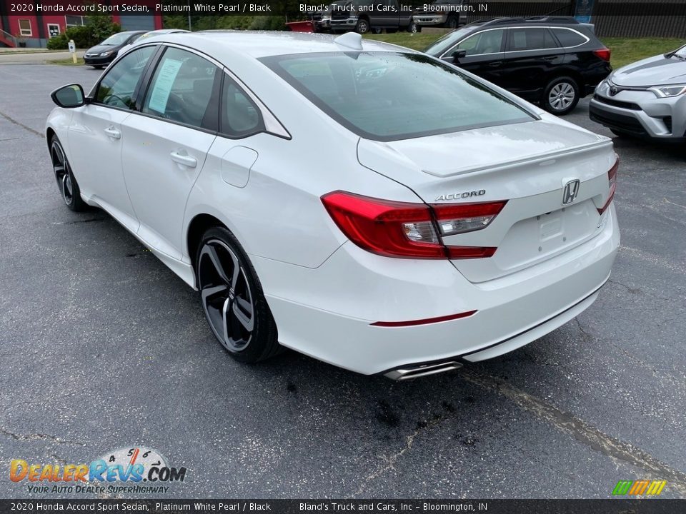 2020 Honda Accord Sport Sedan Platinum White Pearl / Black Photo #8