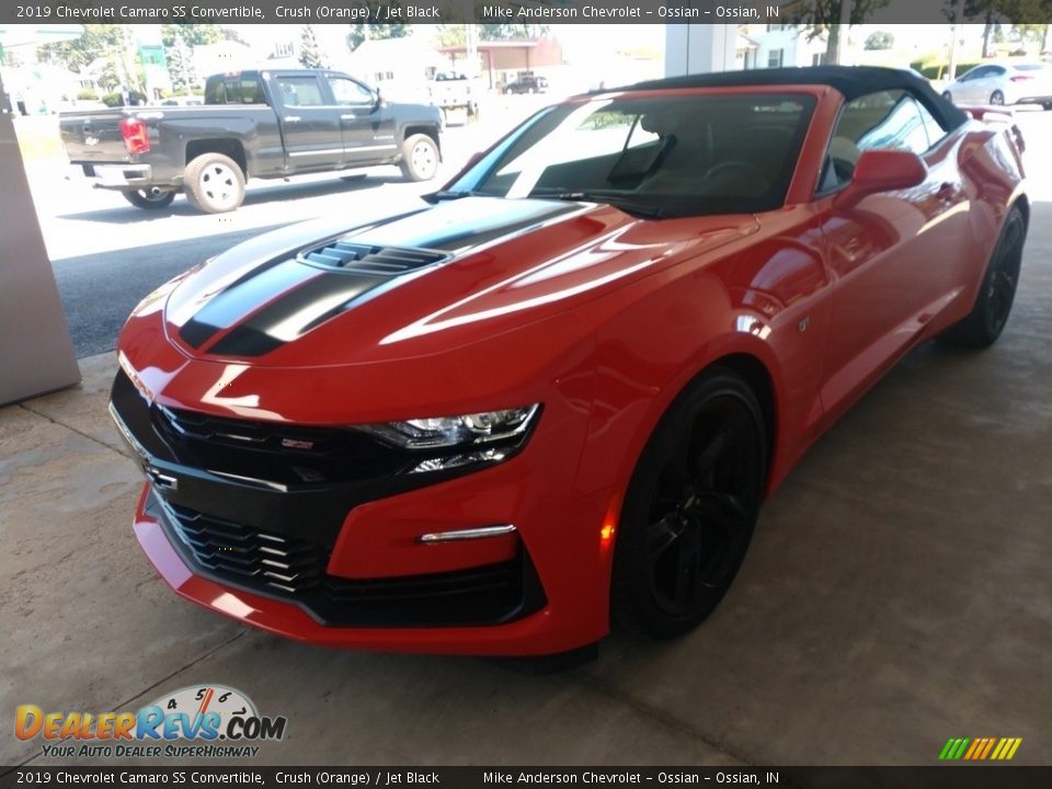 2019 Chevrolet Camaro SS Convertible Crush (Orange) / Jet Black Photo #8