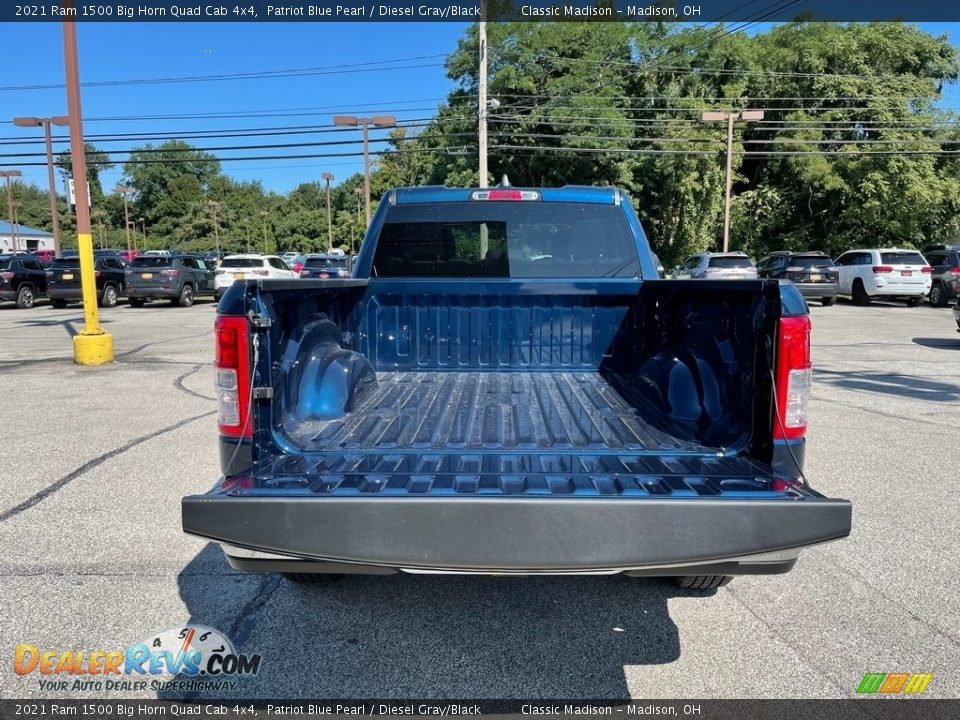2021 Ram 1500 Big Horn Quad Cab 4x4 Patriot Blue Pearl / Diesel Gray/Black Photo #11