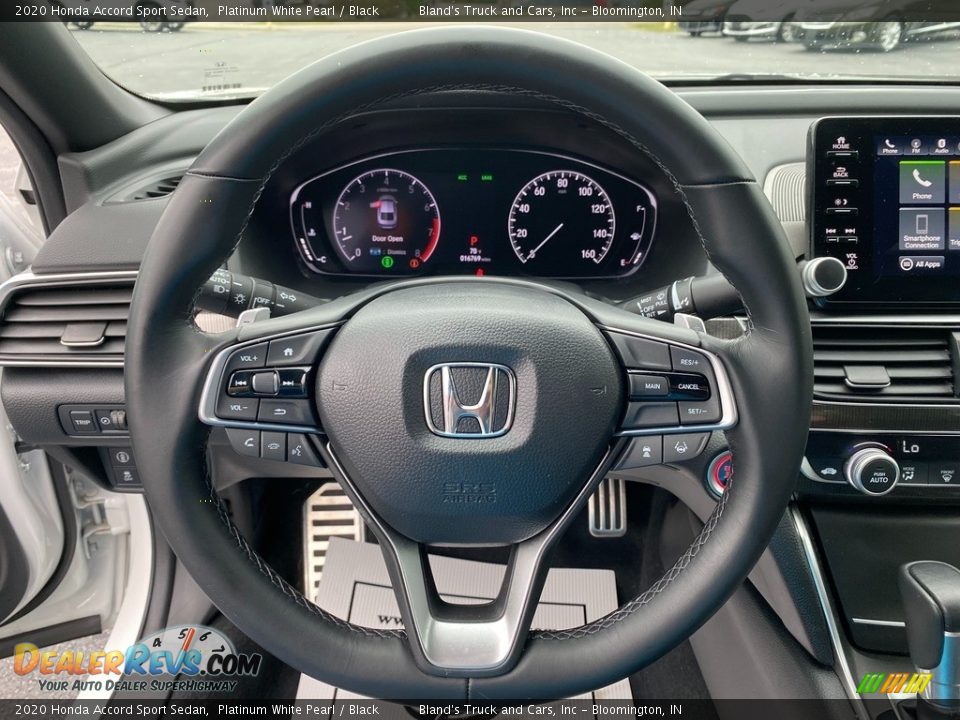 2020 Honda Accord Sport Sedan Platinum White Pearl / Black Photo #13