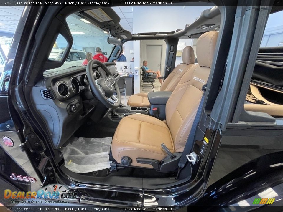 2021 Jeep Wrangler Rubicon 4x4 Black / Dark Saddle/Black Photo #2