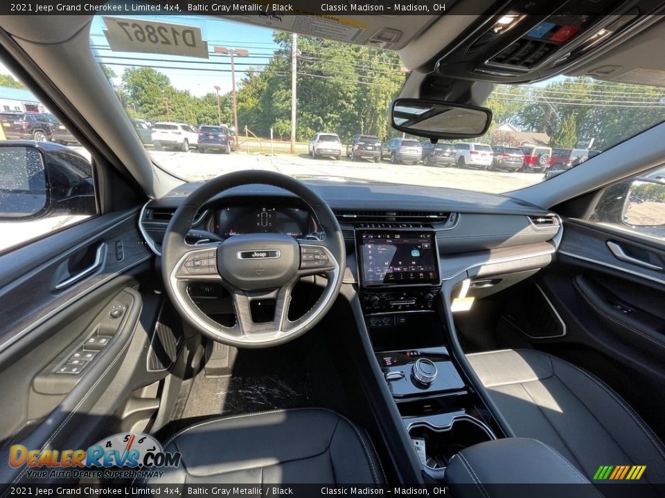 Black Interior - 2021 Jeep Grand Cherokee L Limited 4x4 Photo #5
