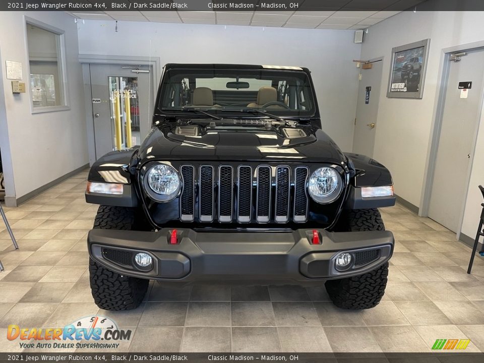 2021 Jeep Wrangler Rubicon 4x4 Black / Dark Saddle/Black Photo #7