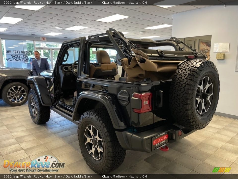 2021 Jeep Wrangler Rubicon 4x4 Black / Dark Saddle/Black Photo #8