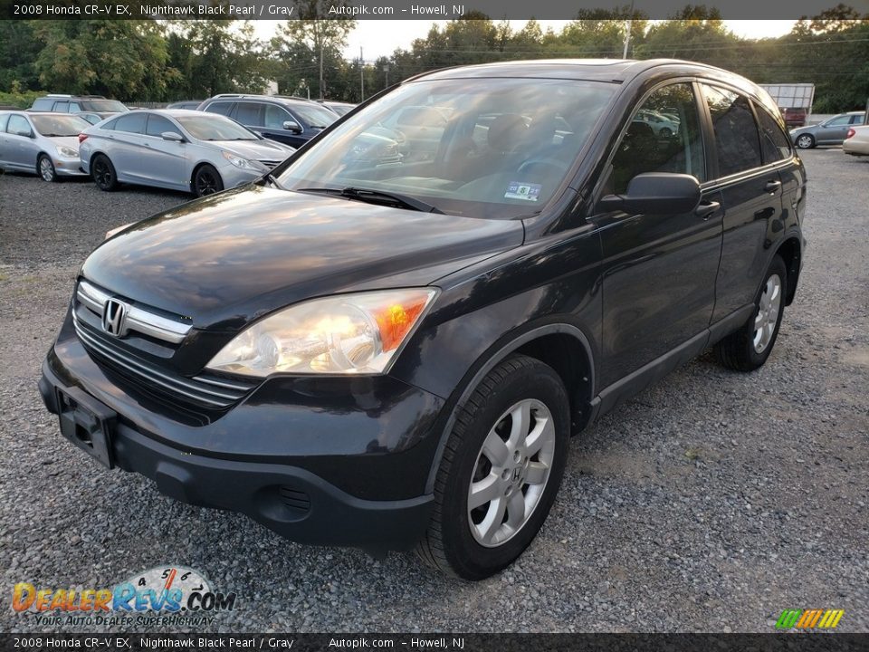 2008 Honda CR-V EX Nighthawk Black Pearl / Gray Photo #4