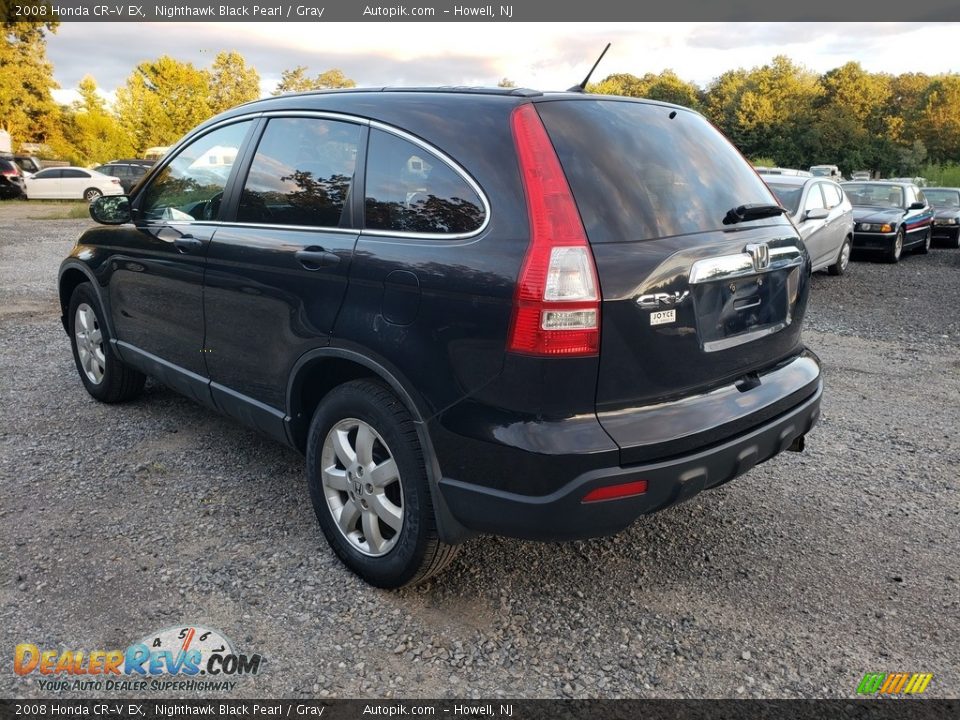 2008 Honda CR-V EX Nighthawk Black Pearl / Gray Photo #6