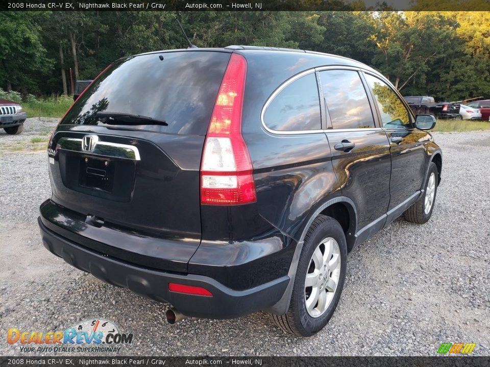 2008 Honda CR-V EX Nighthawk Black Pearl / Gray Photo #8