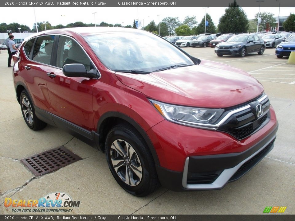 2020 Honda CR-V LX AWD Radiant Red Metallic / Gray Photo #3