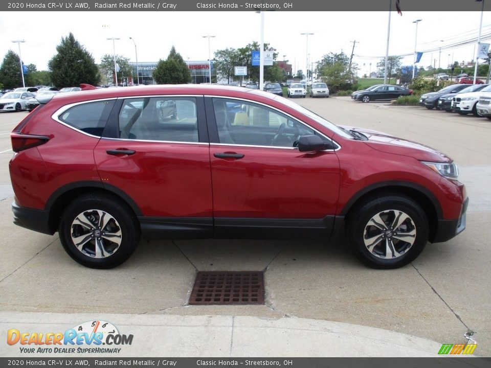 2020 Honda CR-V LX AWD Radiant Red Metallic / Gray Photo #4