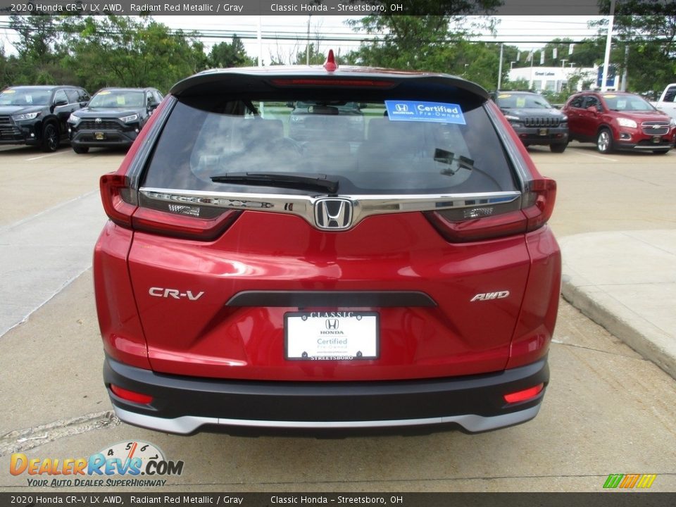 2020 Honda CR-V LX AWD Radiant Red Metallic / Gray Photo #8