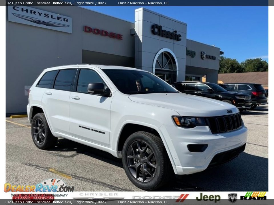2021 Jeep Grand Cherokee Limited 4x4 Bright White / Black Photo #1