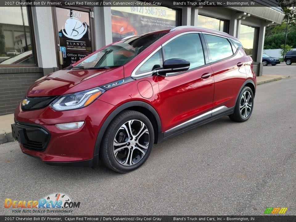 2017 Chevrolet Bolt EV Premier Cajun Red Tintcoat / Dark Galvanized/­Sky Cool Gray Photo #1