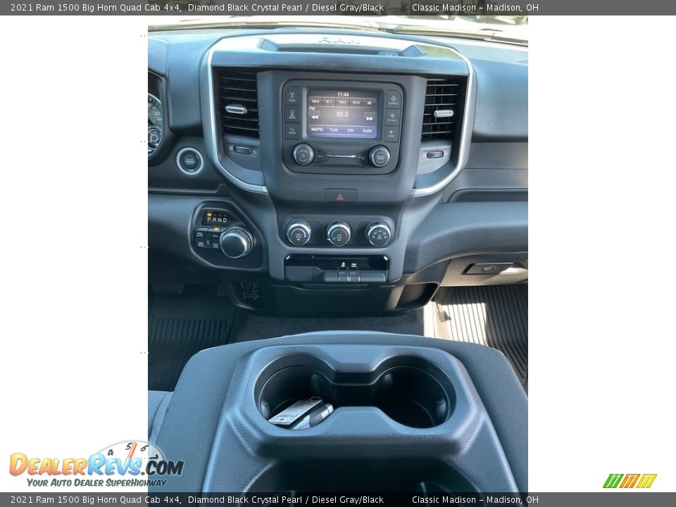 2021 Ram 1500 Big Horn Quad Cab 4x4 Diamond Black Crystal Pearl / Diesel Gray/Black Photo #6