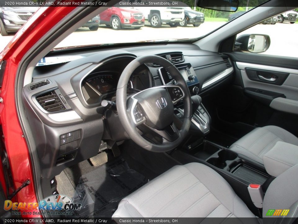 2020 Honda CR-V LX AWD Radiant Red Metallic / Gray Photo #26
