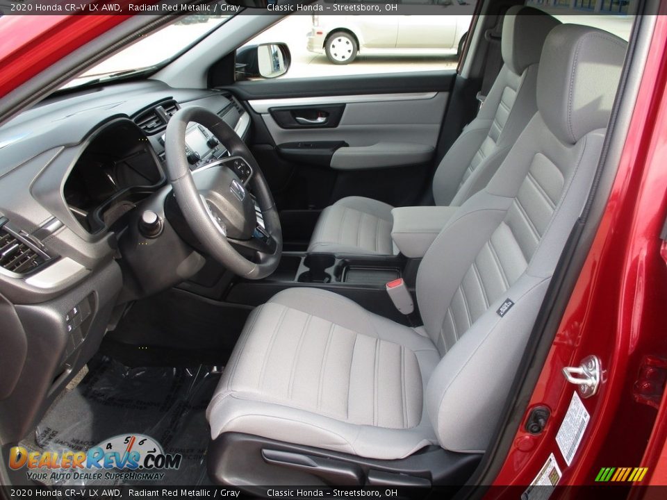 2020 Honda CR-V LX AWD Radiant Red Metallic / Gray Photo #27