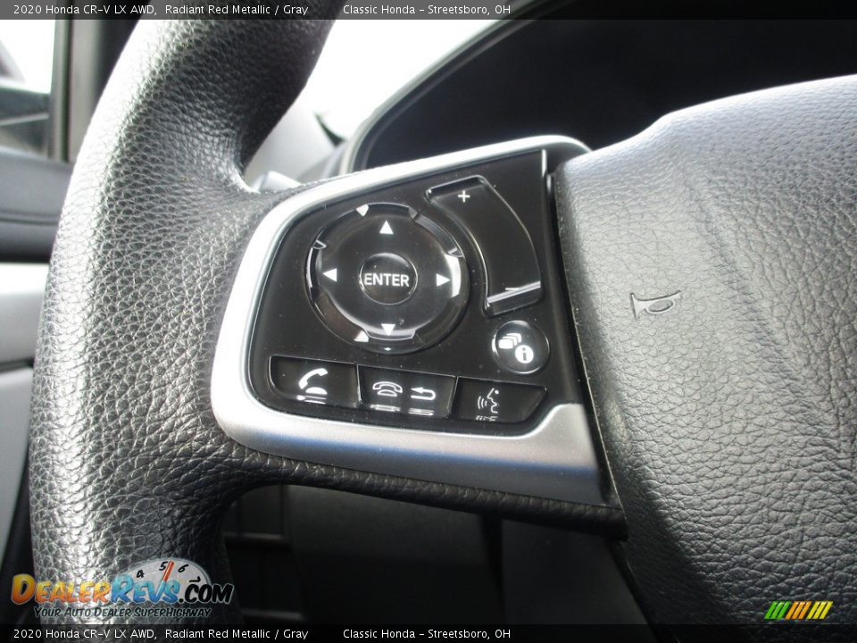2020 Honda CR-V LX AWD Radiant Red Metallic / Gray Photo #30