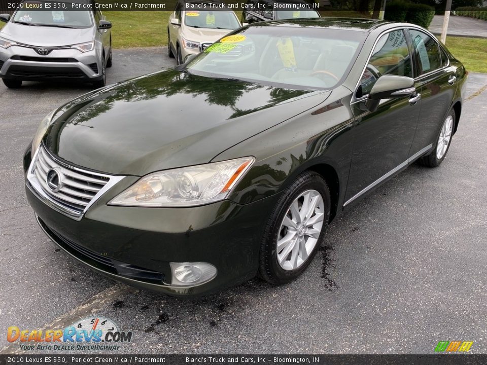 2010 Lexus ES 350 Peridot Green Mica / Parchment Photo #2